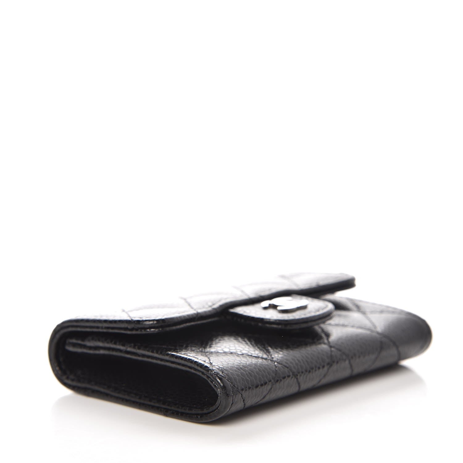 Chanel Caviar Quilted Flap Card Holder Black 4 of 8