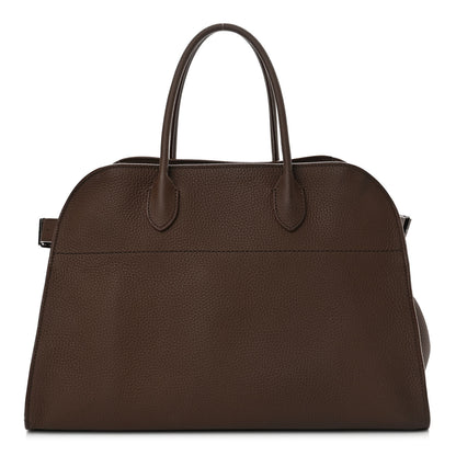 The Row Matte Grained Calfskin Soft Margaux 15 Dark Mocha 1 of 12