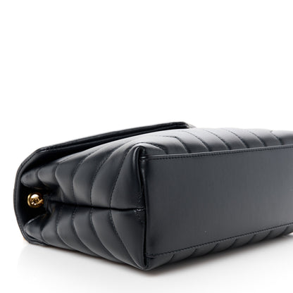 Saint Laurent Calfskin Y Quilted Monogram Small Loulou Chain Satchel Black 10 of 12