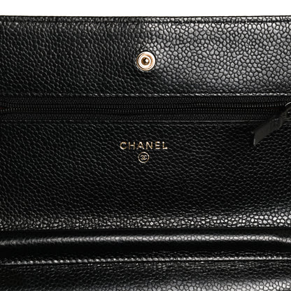 Chanel Caviar Quilted Wallet On Chain WOC Black 5 of 10