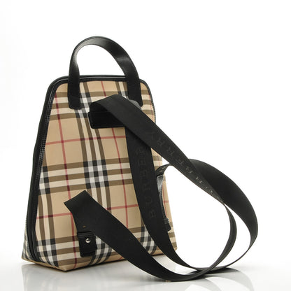 Burberry Canvas House Check Backpack Black 3 of 11