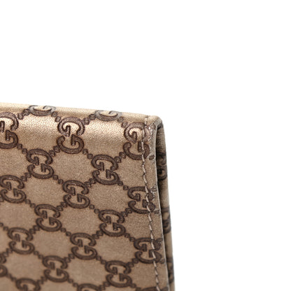 Gucci Metallic Guccissima Signature Passport Case Gold 8 of 8