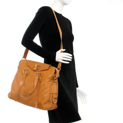 Saint Laurent Goatskin Large Rive Gauche Light Brown 2 of 8