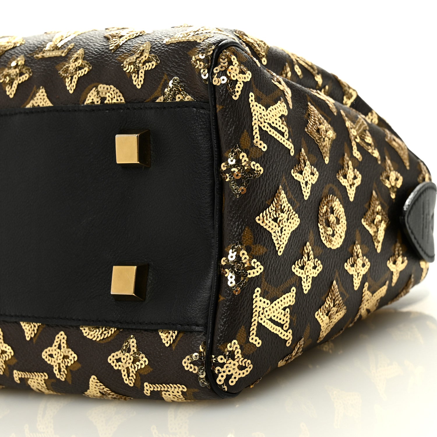 【レアモデル】Louis Vuitton Monogram Eclipse Louis Vuitton Monogram Sequins Eclipse Speedy 28 Gold 1793919