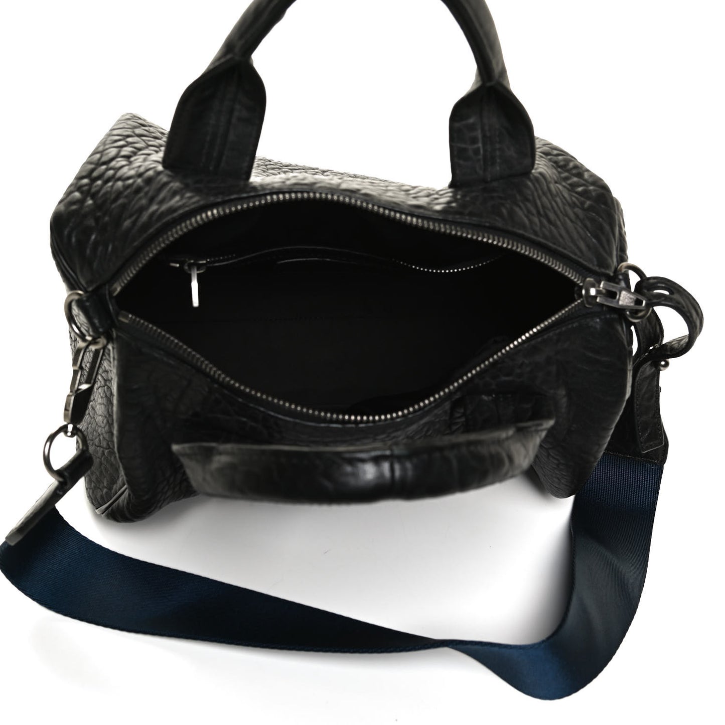 Pebbled Lambskin Rocco Black Nickel Hardware