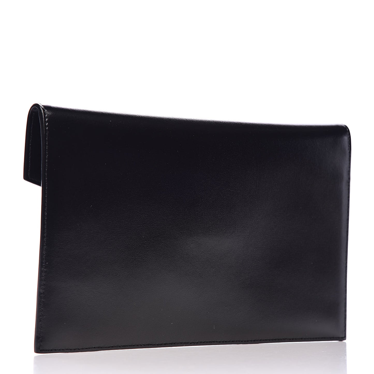 Smooth Shiny Calfskin Monogram Uptown Pouch Black