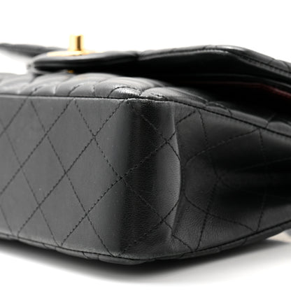 Chanel Lambskin Quilted Small Double Flap Black 10 of 12