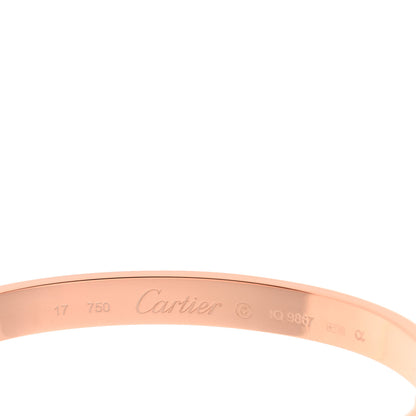 Cartier 18K Pink Gold LOVE Bracelet 17 3 of 3
