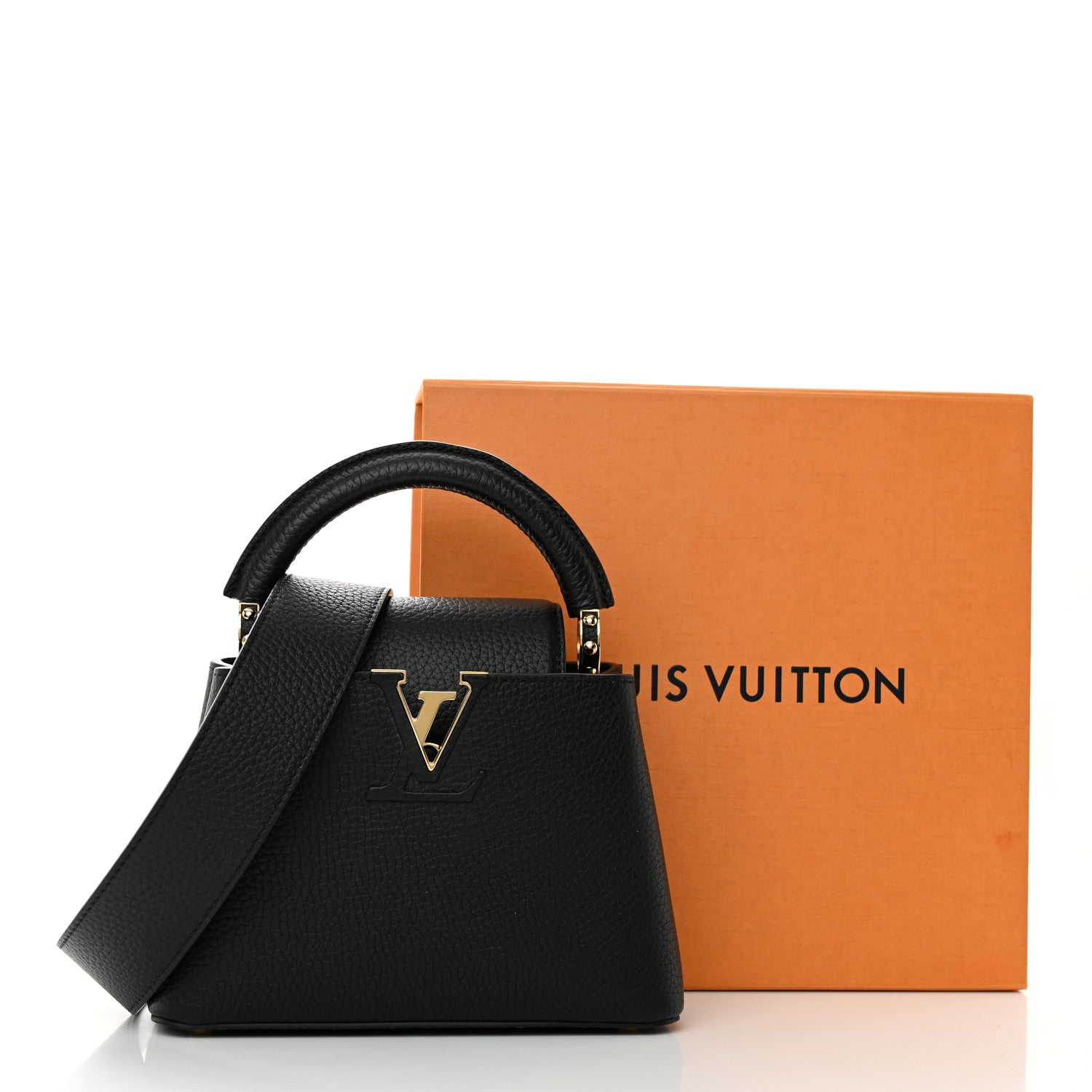 Louis Vuitton Taurillon Mini Capucines Black 10 of 10