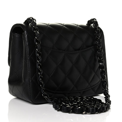 Chanel Lambskin Quilted Mini Square Flap So Black 2 of 8