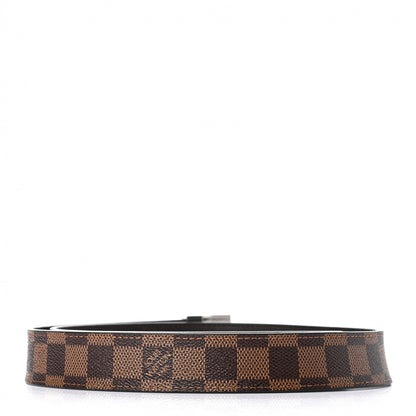 Louis Vuitton Damier Ebene LV Paris Buckle Belt 85 34 2 of 5