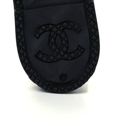 Chanel Caoutchouk CC High Boots 36 Black 8 of 11