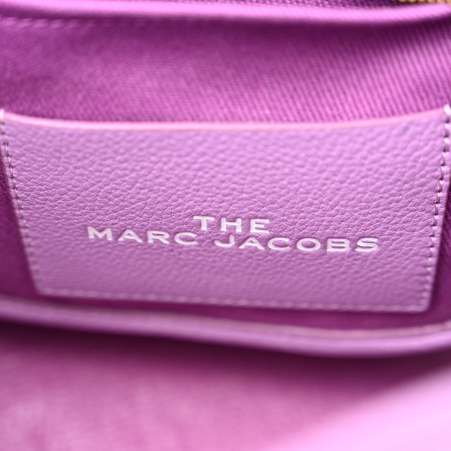 Marc Jacobs Grained Calfskin Mini The Tote Bag Purple 6 of 11
