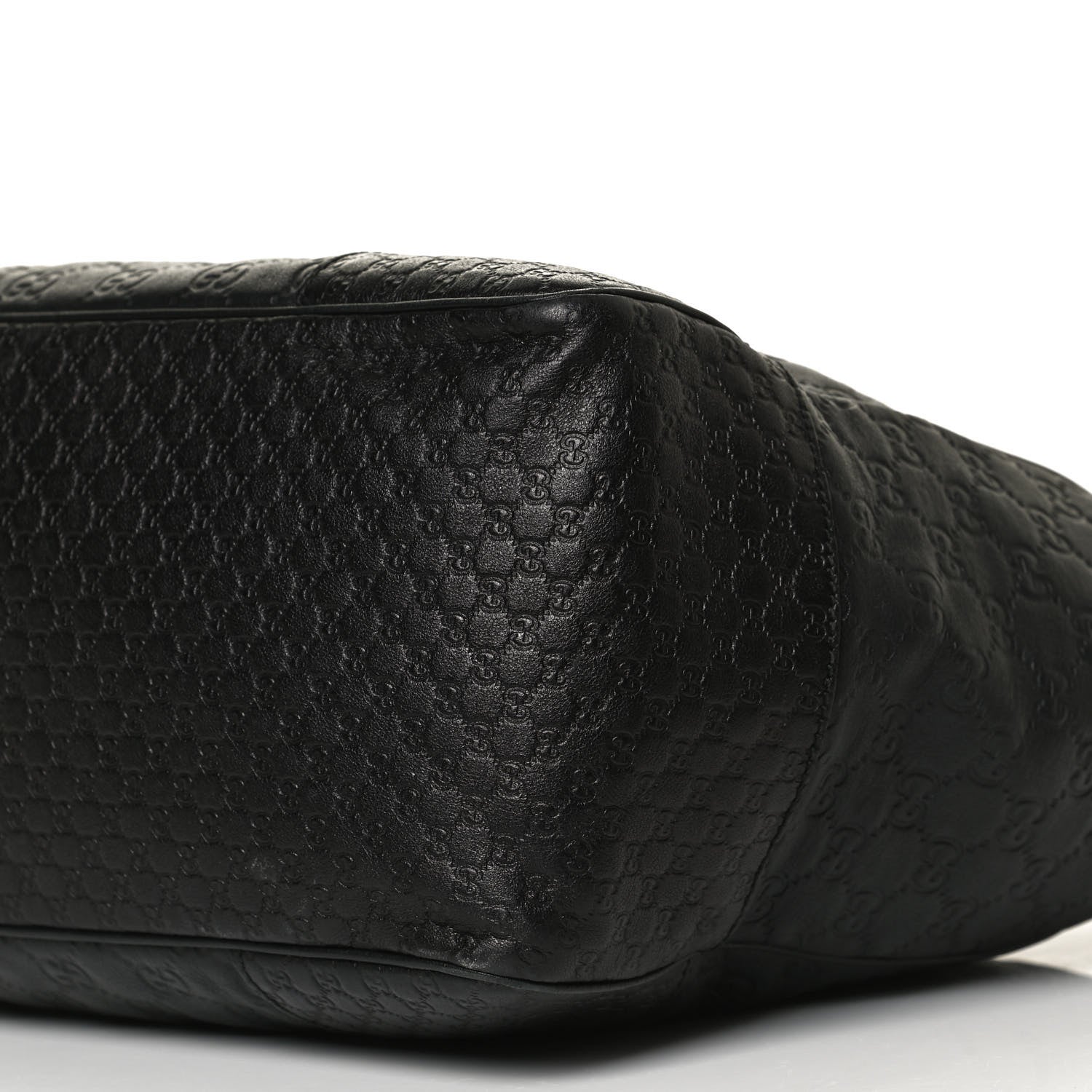 Gucci Guccissima Medium Bree Zippered Tote Black 12 of 14