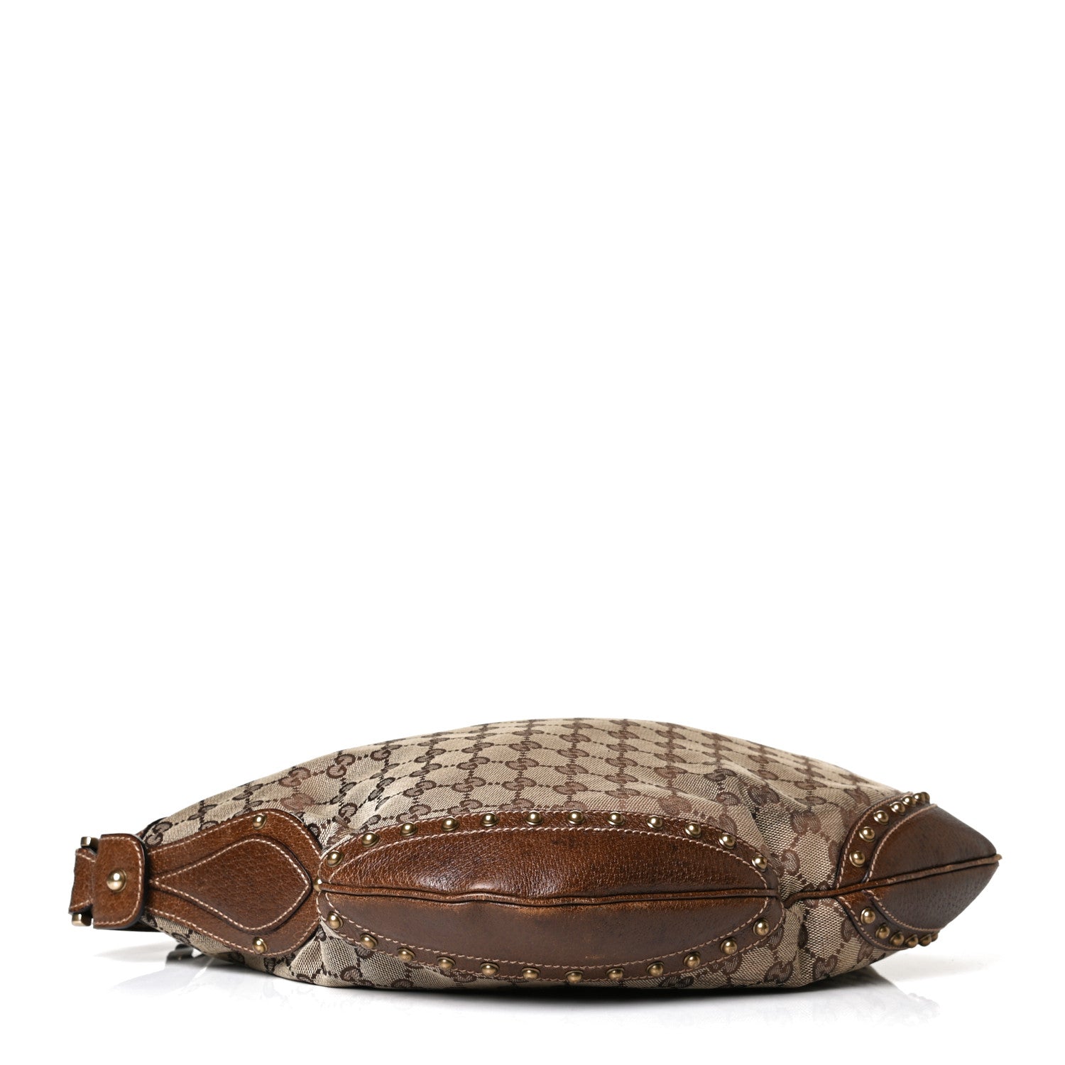 Gucci Monogram Pelham Studded Shoulder Bag Ebony 3 of 10