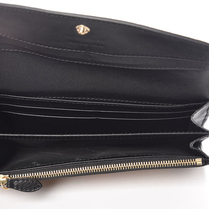 Burberry Calfskin House Check Porter Continental Wallet Black 5 of 8