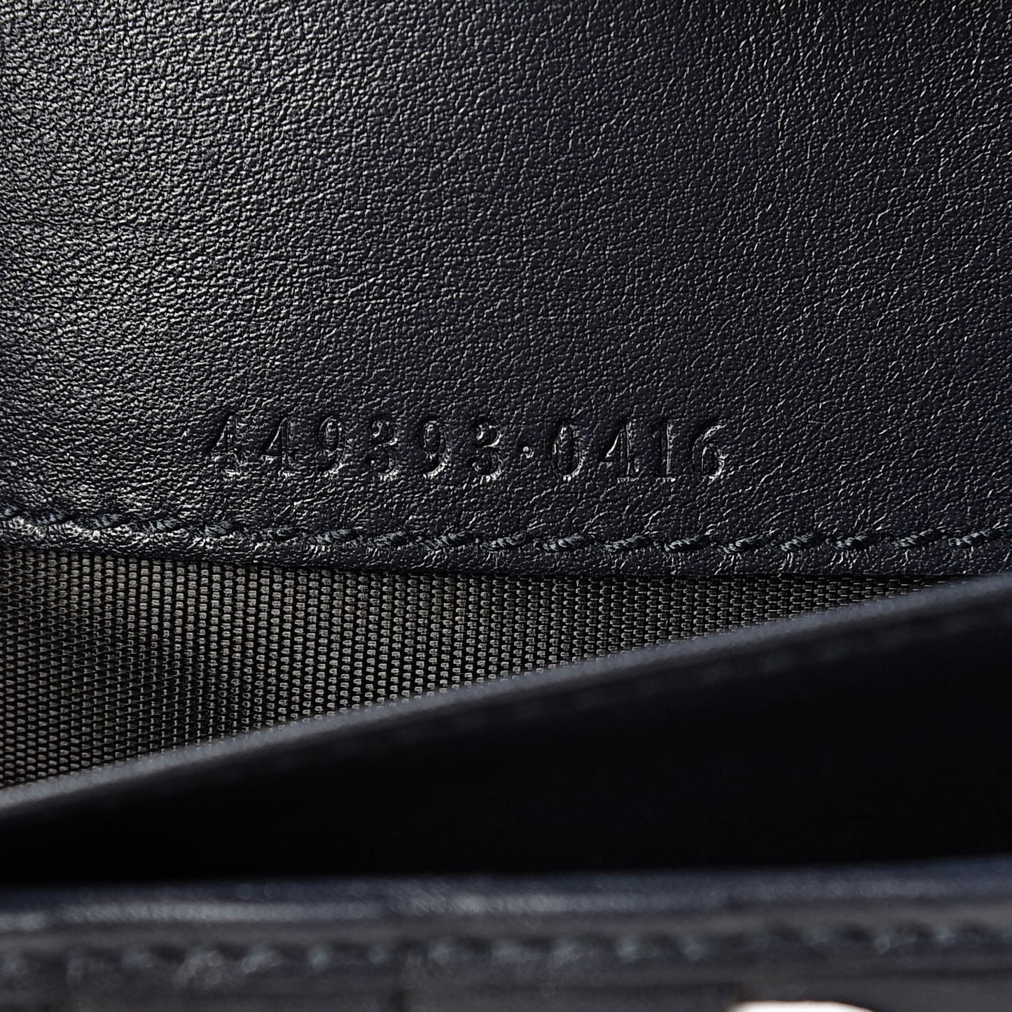 Microguccissima Continental Flap Wallet Navy