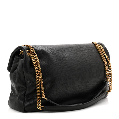 Saint Laurent Grained Lambskin Large Calypso Black 3 of 10
