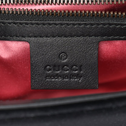 Gucci Velvet Matelasse Small GG Marmont Shoulder Bag Black 6 of 12