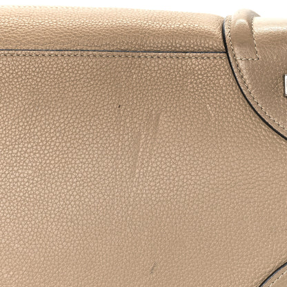 Celine Drummed Calfskin Mini Luggage Dune 9 of 15