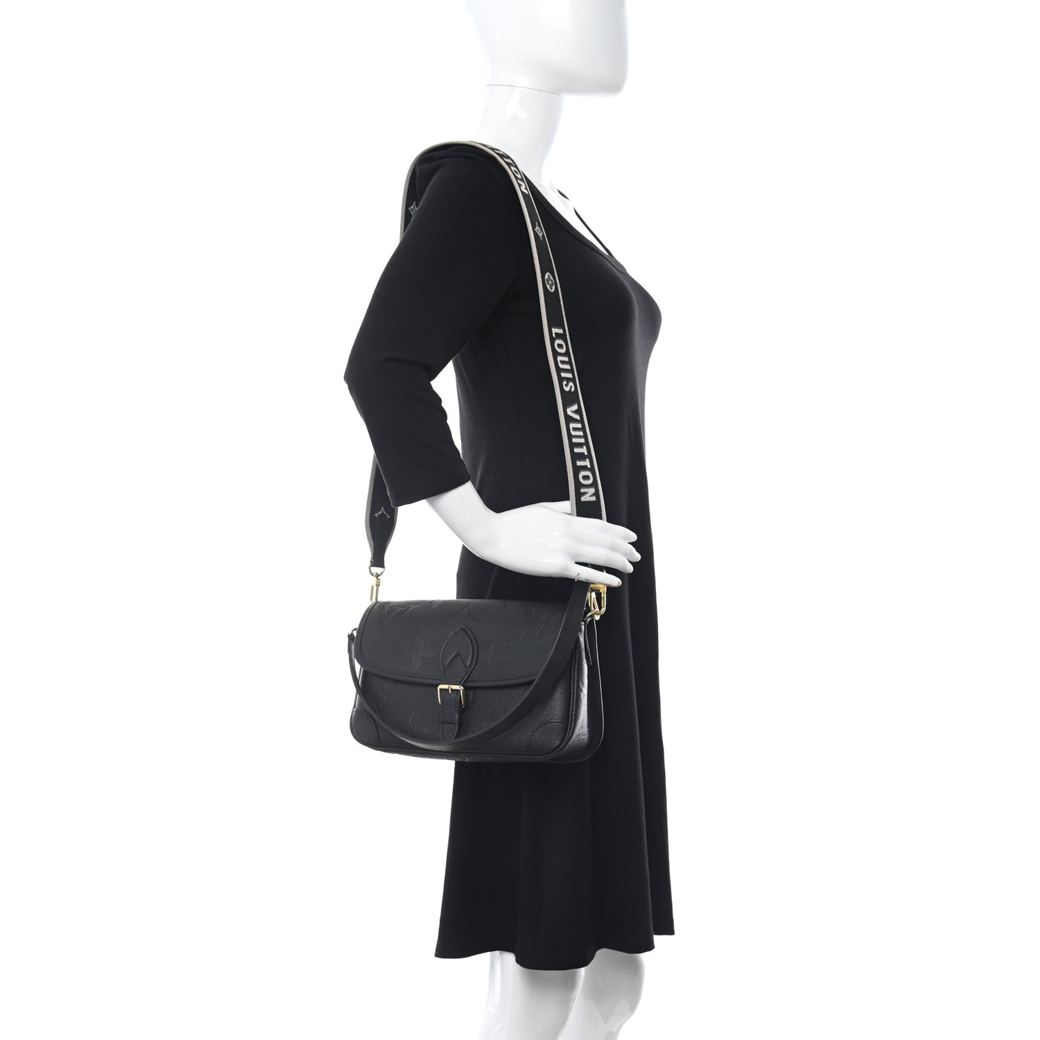 Louis Vuitton Empreinte Monogram Giant Diane Black 2 of 7