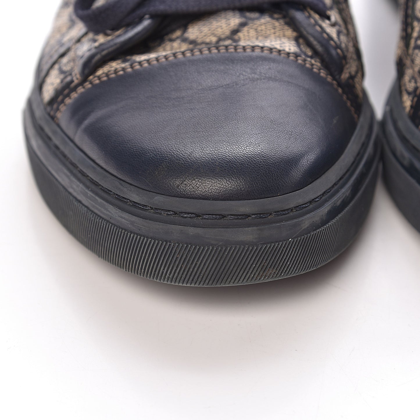 GG Supreme Monogram Mens Sneakers 6.5 Navy