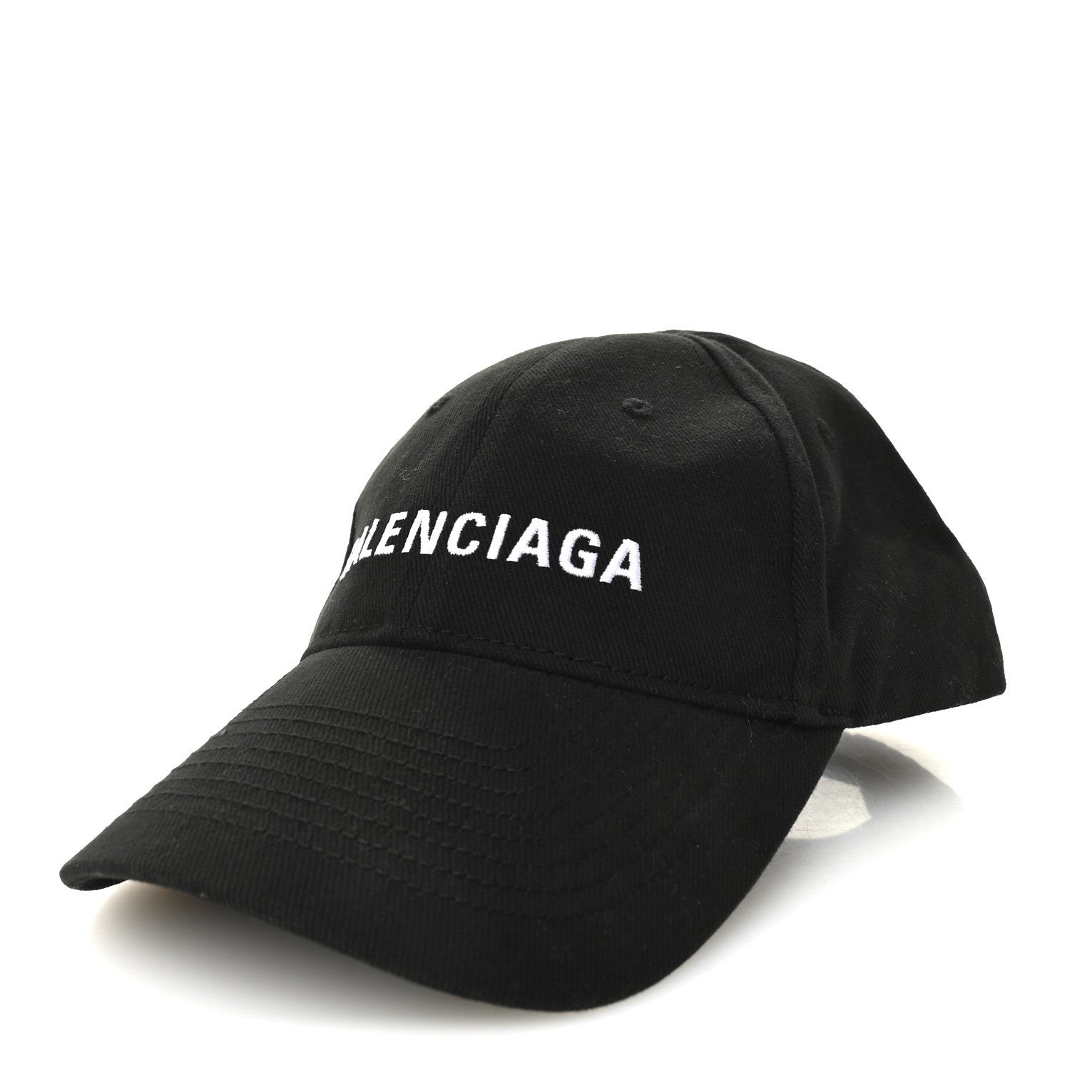 Balenciaga Cotton Drill Logo New Baseball Hat L Black 1 of 8