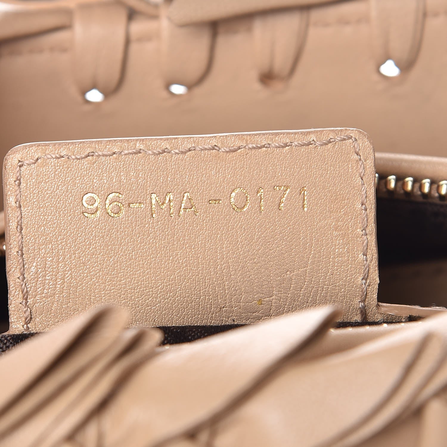 Christian Dior Lambskin Cannage Medium Lady Dior Beige 7 of 7