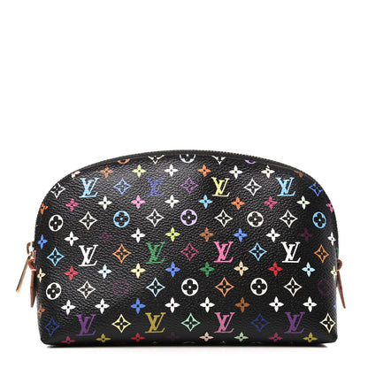 Louis Vuitton Monogram Multicolor Cosmetic Pouch Black Grenade 1 of 8