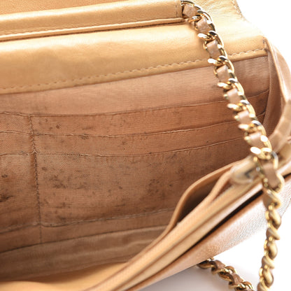 Chanel Caviar Timeless CC Wallet On Chain WOC Beige 10 of 16