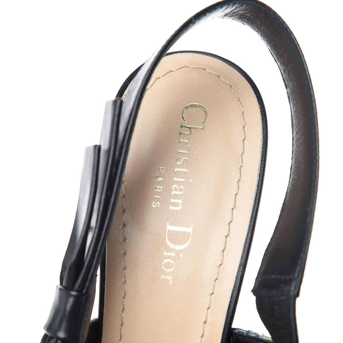 Lambskin Embroidered KaleiDiorscope Sweet-D Slingback Pumps 39 Dusty Jade