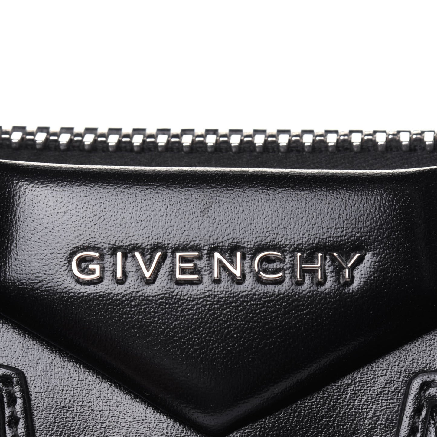 Shiny Lord Calfskin Mini Antigona Black