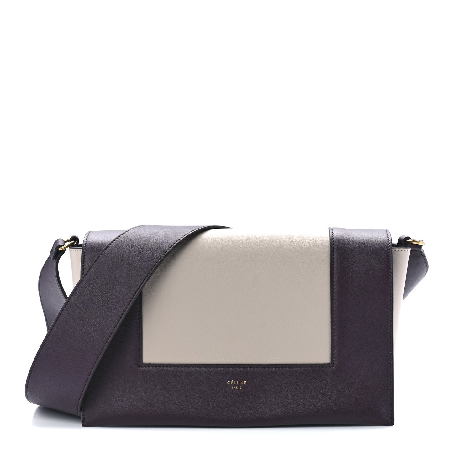Shiny Smooth Calfskin Medium Frame Shoulder Bag Velvet Desert