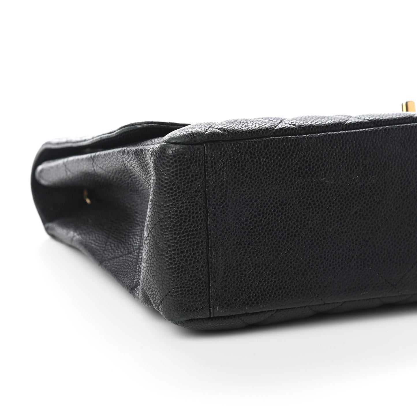 Caviar Quilted Maxi Single Flap Black