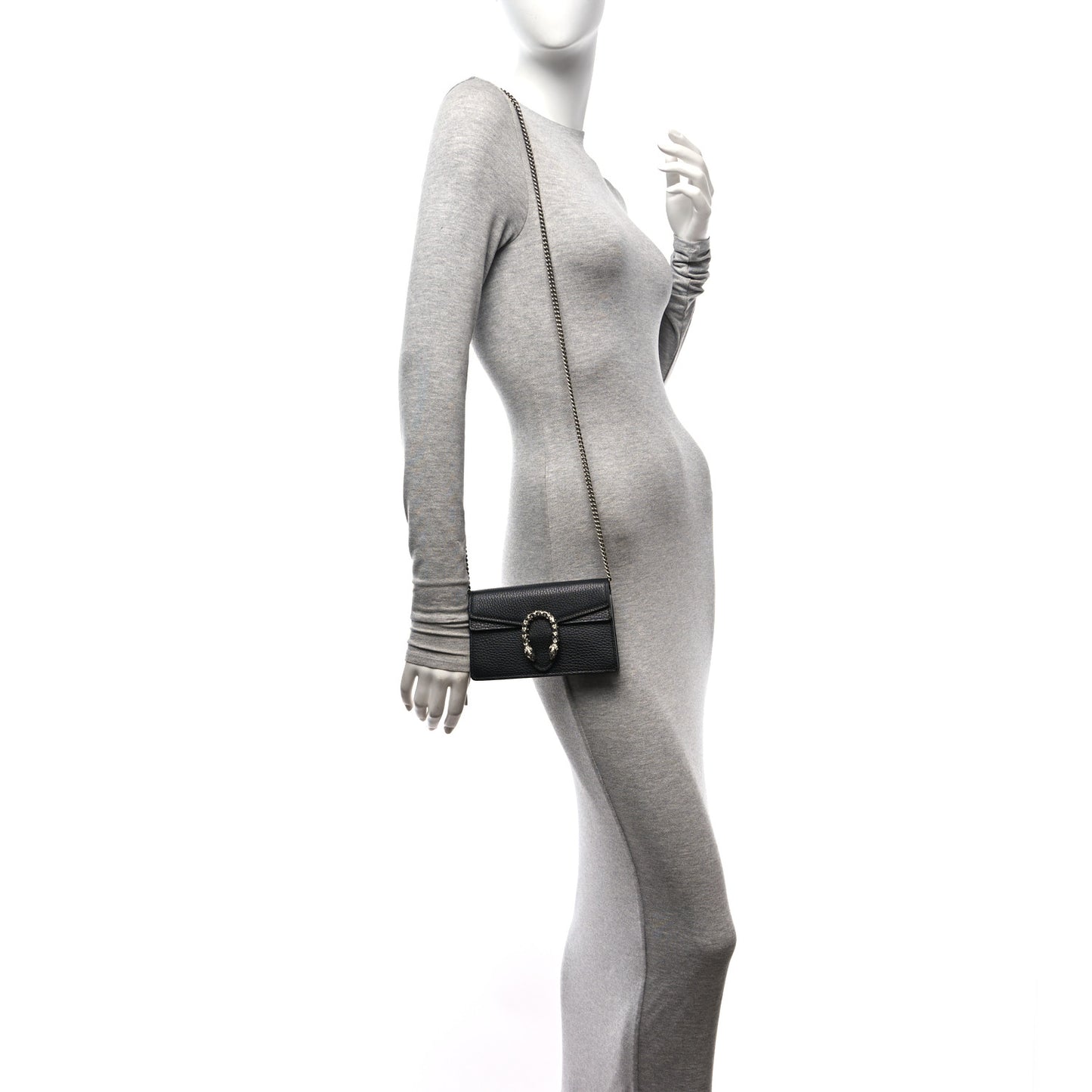 Calfskin Super Mini Dionysus Shoulder Bag Black