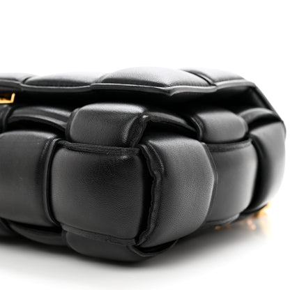 Bottega Veneta Lambskin Maxi Intreccio Padded Chain Cassette Crossbody Bag Black 9 of 9
