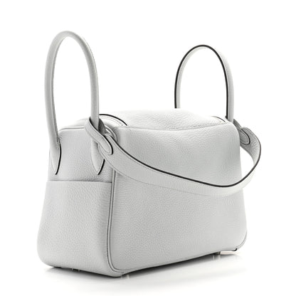 Hermes Taurillon Clemence Lindy 26 Bleu Pale 3 of 11