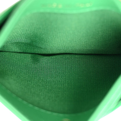 Chanel Lambskin Quilted Chanel 19 Card Holder Green 5 of 15