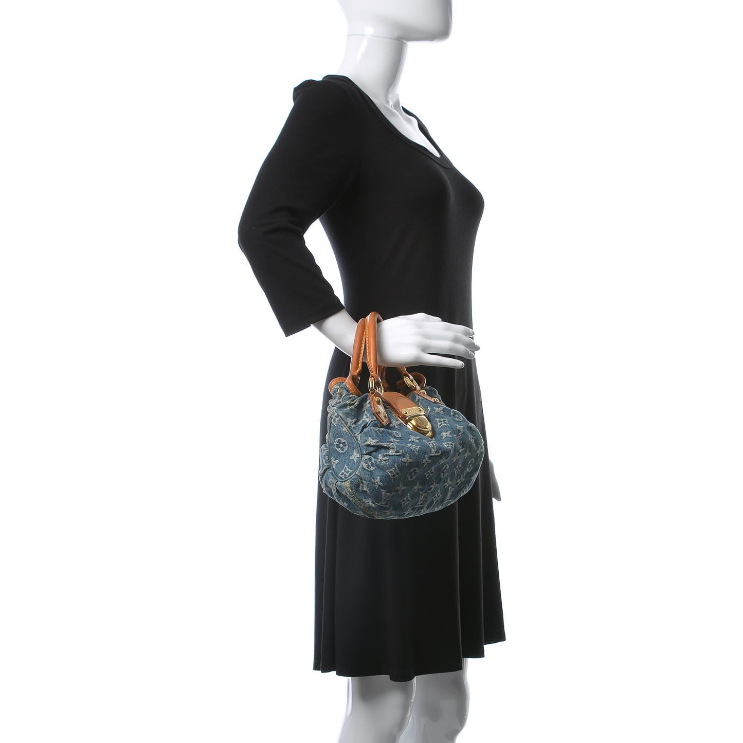 Monogram Denim Pleaty Blue