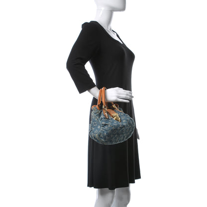 Louis Vuitton Monogram Denim Pleaty Blue 2 of 14