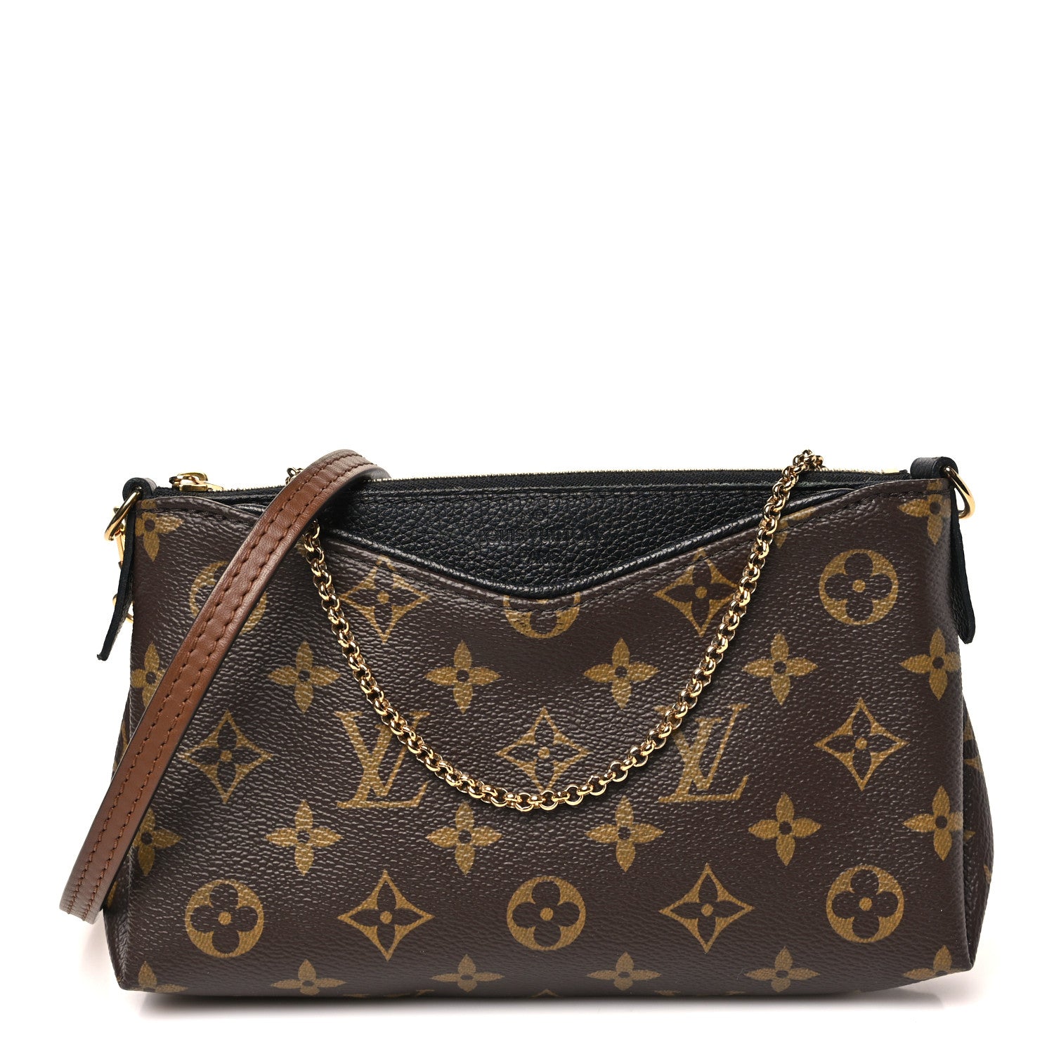 Louis Vuitton Monogram Pallas Clutch Black 1 of 9