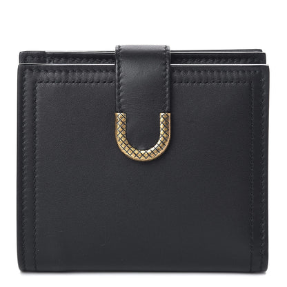 Bottega Veneta Nappa French Compact Wallet Black 1 of 8