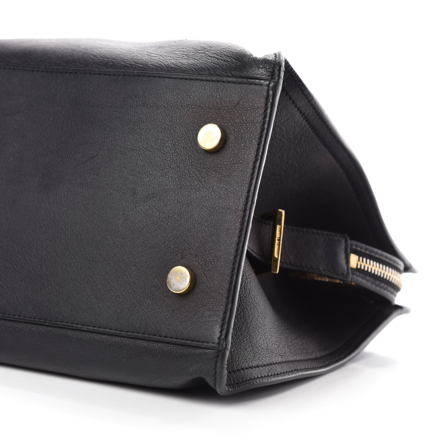 Saint Laurent Smooth Calfskin Small Monogram Cabas Black 7 of 15