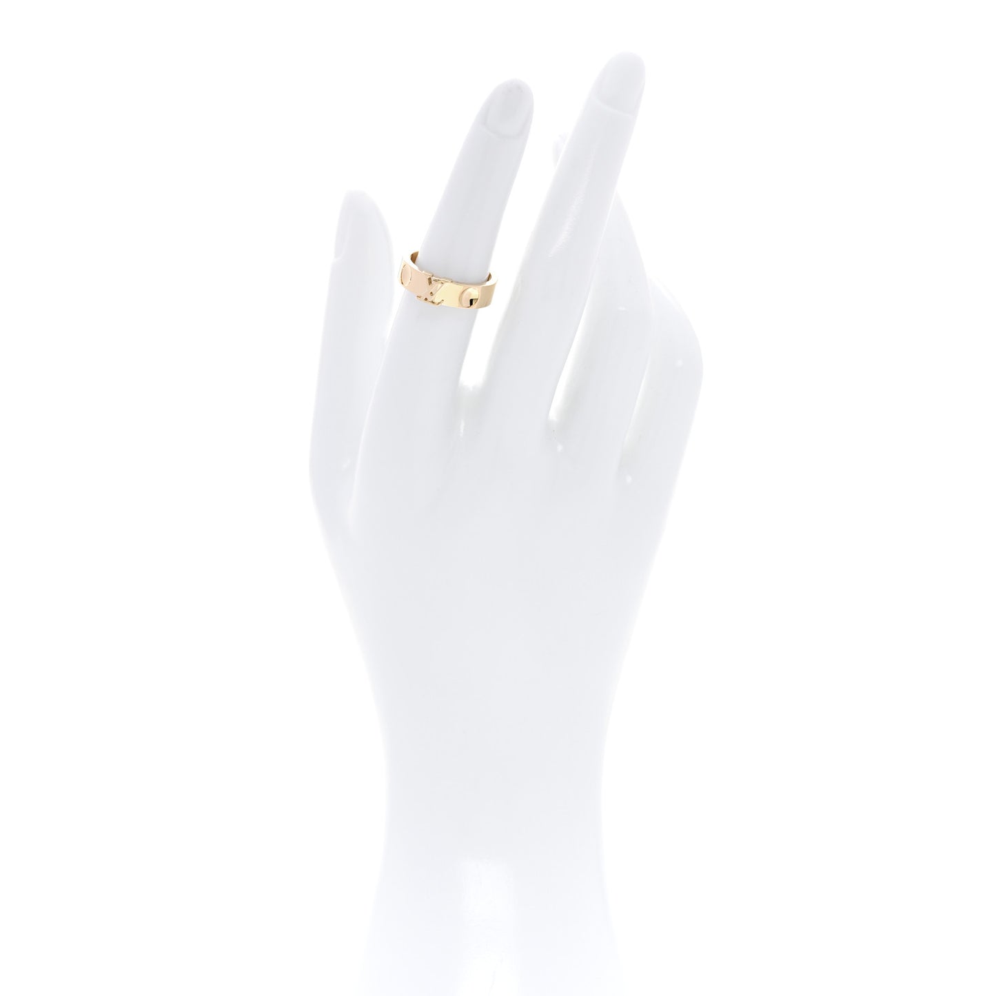 18K Yellow Gold Empreinte LV Ring 52 6