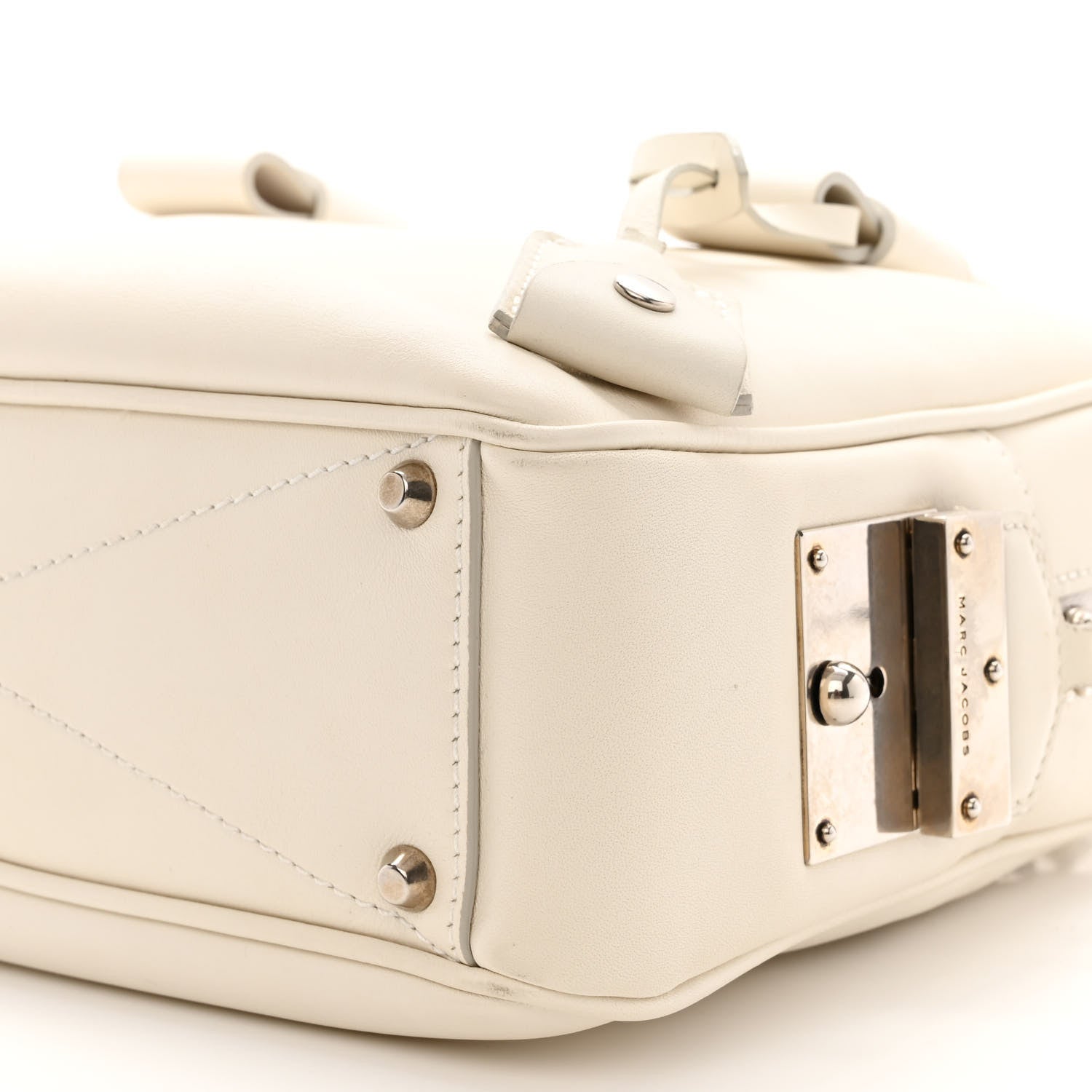 Marc Jacobs Calfskin Top Handle Bag White 10 of 12