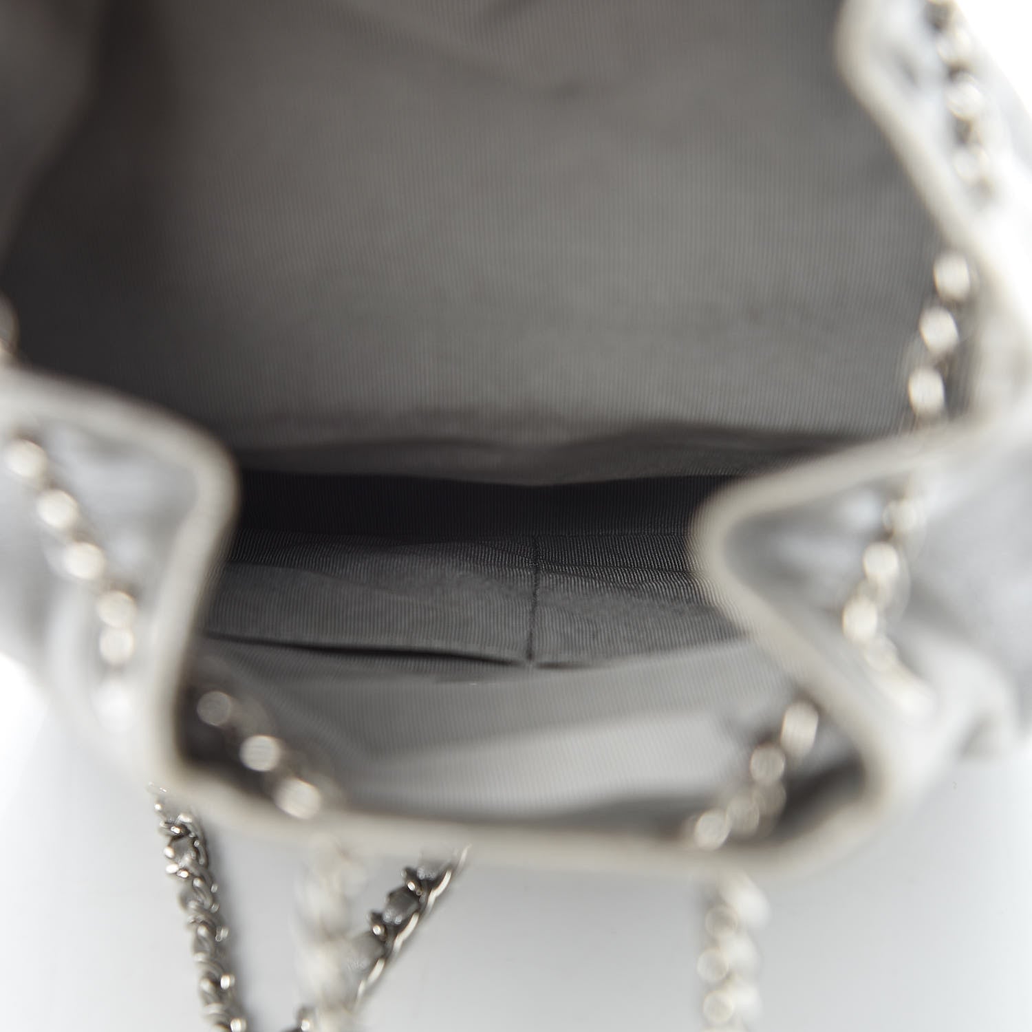 Chanel Metallic Lambskin Quilted Small In Seoul Backpack Silver 5 of 10
