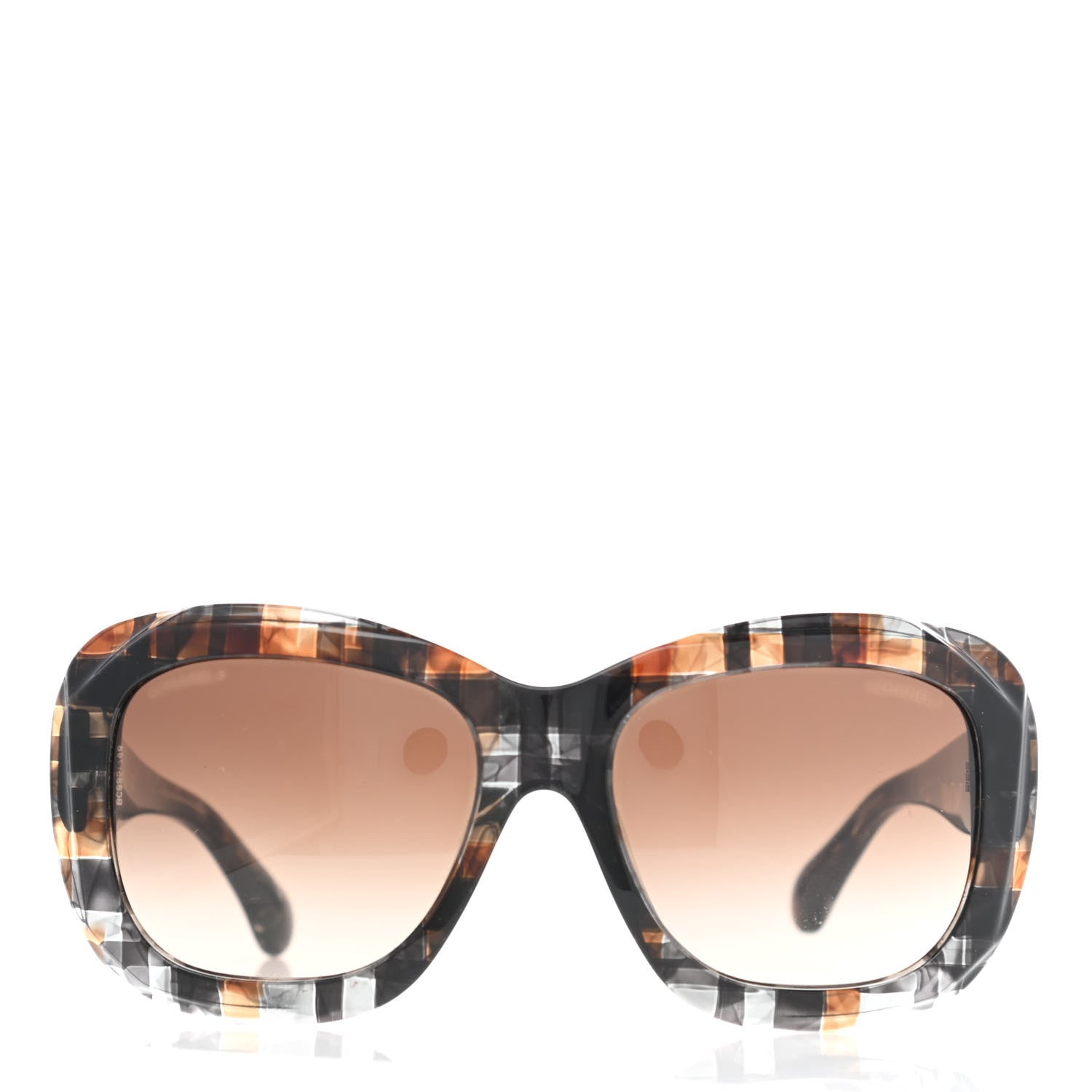 Chanel Acetate Square Plaid Frame Sunglasses 5324 Grey 2 of 4