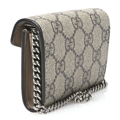 Gucci GG Supreme Monogram Dionysus Coin Purse Taupe 3 of 10