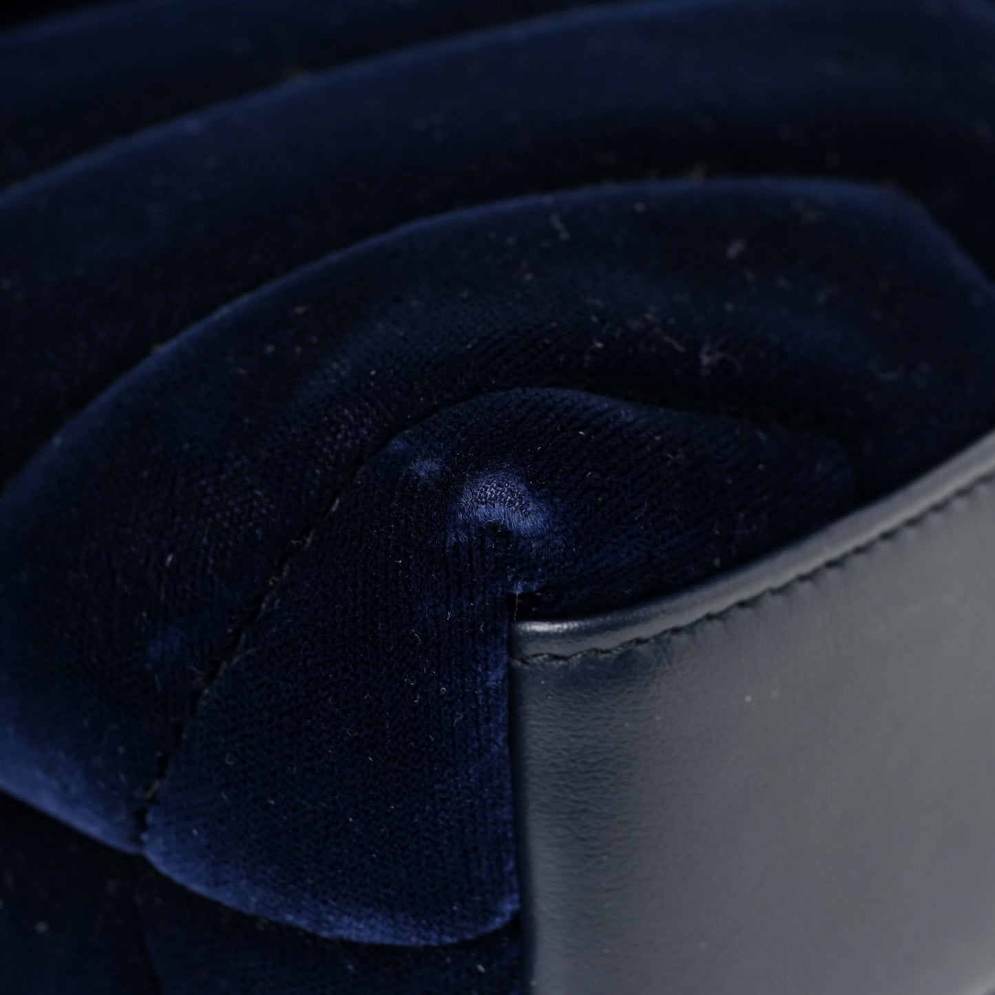 Velvet Y Quilted Monogram Toy Loulou Crossbody Bag Navy