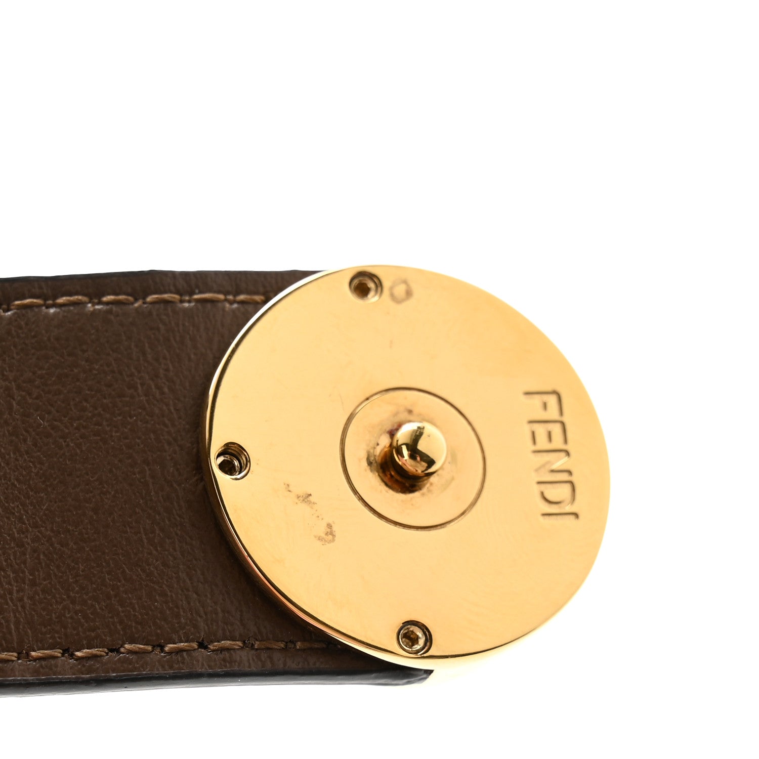 Fendi Vitello Soft F is Fendi Bi-Color FF 1974 Embossed Compact Wallet Maya Black 8 of 8